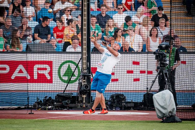 European Athletics Championships in Birmingham, United Kingdom, August 11, 2026, the men s hammer throw final. Volodymyr Myslyvcuk of Czech Republic. (CTKxPhoto JaroslavxSvoboda) CTKPhotoP2026081107566  CTKPhotoP2026081107566
