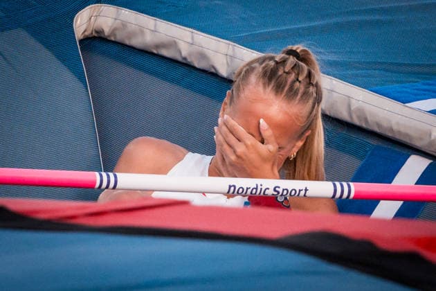 European Athletics Championships in Birmingham, United Kingdom, August 11, 2026, the women s pole vault qualifying. Apolena Svabikova of Czech Republic. (CTKxPhoto JaroslavxSvoboda) CTKPhotoP2026081107556  CTKPhotoP2026081107556