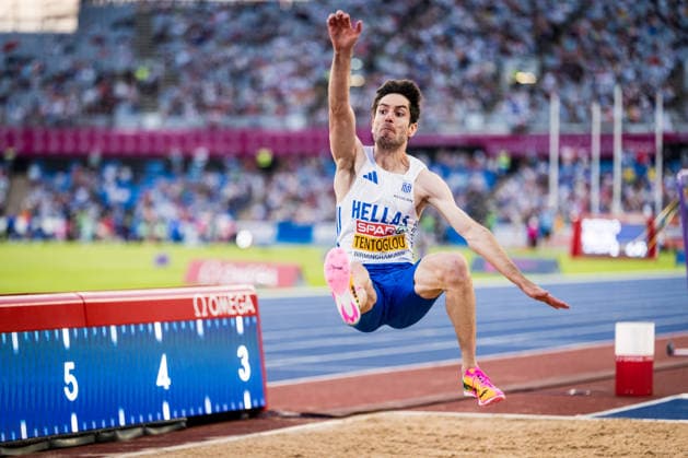 European Athletics Championships in Birmingham, United Kingdom, August 11, 2026, the men s long jump final. Miltiadis Tentoglou of Greece. (CTKxPhoto JaroslavxSvoboda) CTKPhotoP2026081107568  CTKPhotoP2026081107568