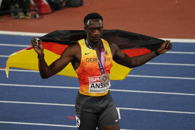 Birmingham , Leichtathletik, Athletics, Track and Field, EAA, Leichtathletik EM Birmingham 2026 European Championships birmingham 2026 , 10.08-17.08.2026, Alexander Stadium Birmingham, Grossbritannien , 100m Männer, 100m Men, Owen Ansah Deutchland Germany GER Copyright Gladys Chai von der Laage *** Birmingham, Track and Field, Athletics, EAA, 2026 European Athletics Championships in Birmingham, August 10–17, 2026, Alexander Stadium, Birmingham, United Kingdom, Men’s 100m, Owen Ansah, Germany (GER), Copyright Gladys Chai von der Laage