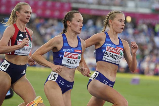 Birmingham , Leichtathletik, Athletics, Track and Field, EAA, Leichtathletik EM Birmingham 2026 European Championships birmingham 2026 , 10.08-17.08.2026, Alexander Stadium Birmingham, Grossbritannien , 5000m Frauen 5000m Women Final Madelene Wanvik Holum, Aino Suni,Nathalie, Blomqvist Copyright Gladys Chai von der Laage *** Birmingham, Track and Field, Athletics, EAA, 2026 European Athletics Championships in Birmingham, August 10–17, 2026, Alexander Stadium, Birmingham, United Kingdom, Women’s 5,000m Final: Madelene Wanvik Holum, Aino Suni, Nathalie Blomqvist. Copyright Gladys Chai von der Laage