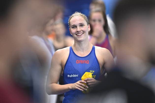 PARIS, FRANCE 20260812 Elvira Mörtstrand in the 200 meter freestyle trials during the European Swimming Championships in Paris. ***The image is included in the SPORTS PACKAGE. For others PAYMENT IMAGE*** PARIS FRANCE x10430x *** PARIS, FRANCE 20260812 Elvira Mörtstrand in the 200-meter freestyle heats during the European Swimming Championships in Paris ***This image is included in the SPORTS PACKAGE. For other images, please see PAYMENT IMAGE*** PARIS, FRANCE x10430x  Copyright: xChristinexOlsson TTx SIM EURO 2026 PARIS