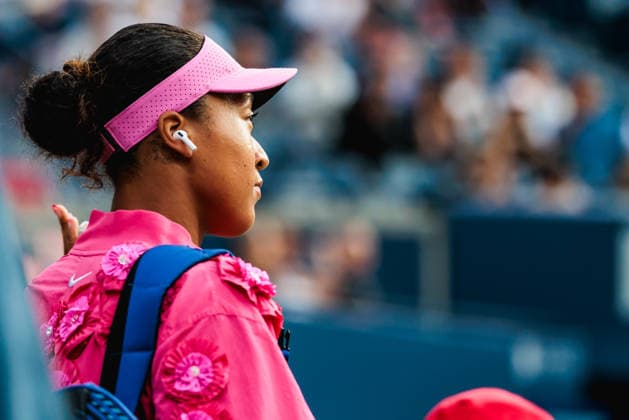 TORONTO, ON - AUGUST 11: Naomi Osaka (JPN) is seen before a women s singles quarter-final match at the WTA, Tennis Damen 1000 National Bank Open on August 11, 2026 at Sobeys Stadium in Toronto, ON (Photo by Mathew Tsang Icon Sportswire) TENNIS: AUG 11 National Bank Open EDITORIAL USE ONLY Icon260811017