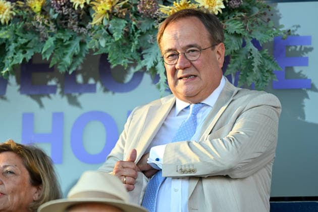 Aachen, Hauptstadion, 11.08.26, GER, FEI World Championships Aachen 2026, Offizielle Eroeffnungsfeier Bild: Armin LASCHET (Ex-Ministerpraesident NRW) Nordrhein-Westfalen Deutschland *** Aachen, Main Stadium, August 11, 2026, GER, FEI World Championships Aachen 2026, Official Opening Ceremony. Photo by Armin LASCHET, former Minister-President of North Rhine-Westphalia, Germany
