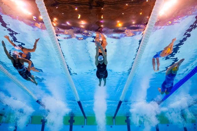 260812 Bea Hovda of Norway, Dana Golovaty of Israel and Elvira Mörtstrand of Sweden compete in women™s 200 meters freestyle swimming heats during day 13 of the 2026 European Aquatics Championships on August 12, 2026 in Saint-Denis. Photo: Joel Marklund BILDBYRAN kod JM JM0840 bbeng simning swimming svomming 2026 european aquatics championships em dam Sverige Norge *** August 12, 2026: Bea Hovda of Norway, Dana Golovaty of Israel, and Elvira Mörtstrand of Sweden compete in the women’s 200-meter freestyle swimming heats during Day 13 of the 2026 European Aquatics Championships on August 12, 2026 in Saint-Denis. Photo by Joel Marklund. BILDBYRAN code JM JM0840 bbeng swimming 2026 European Aquatics Championships Women’s Sweden Norway  Copyright: JOELxMARKLUND BB260812JM042