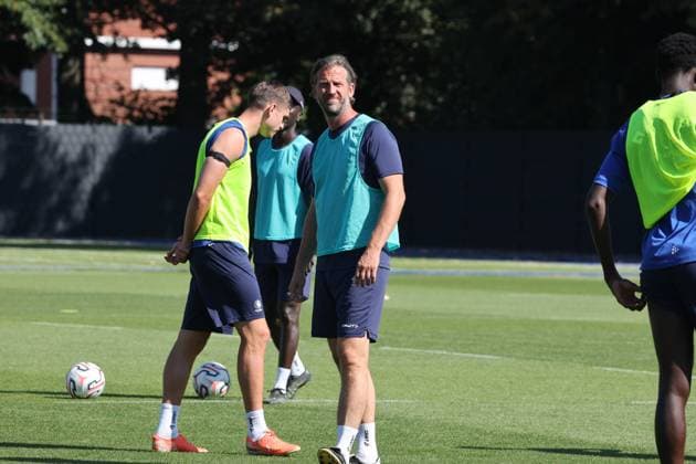 KAA Gent Gent, Belgium 12 08 2026 KAA Gent - IFK Göteborg, De Mil Rik head coach of KAA Gent pictured during the training on 12 August 2026. ( Picture by Gianni Barbieux Photo News ) Gent Belgium  Copyright: xGiannixBarbieuxx