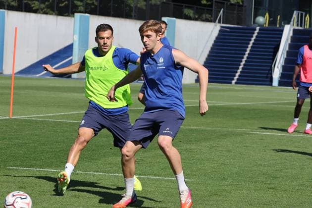 KAA Gent Gent, Belgium 12 08 2026 KAA Gent - IFK Göteborg, Dean Max Jimmy forward of KAA Gent pictured during the training on 12 August 2026. ( Picture by Gianni Barbieux Photo News ) Gent Belgium  Copyright: xGiannixBarbieuxx