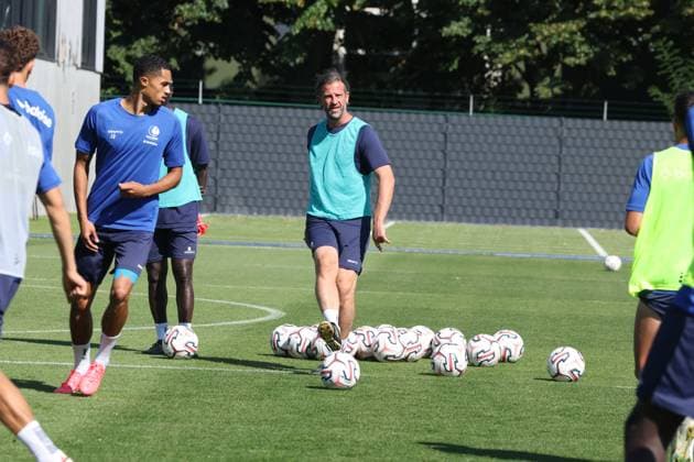 KAA Gent Gent, Belgium 12 08 2026 KAA Gent - IFK Göteborg, De Mil Rik head coach of KAA Gent pictured during the training on 12 August 2026. ( Picture by Gianni Barbieux Photo News ) Gent Belgium  Copyright: xGiannixBarbieuxx