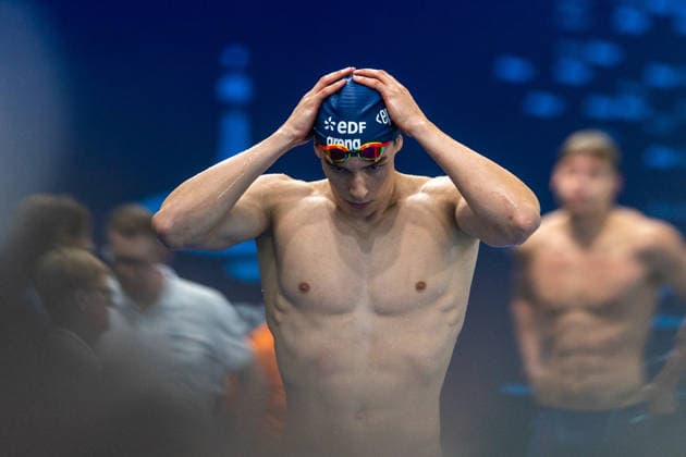 SWIMMING - EAC 2026 PARIS,FRANCE,12.AUG.26 - SWIMMING - European Aquatics Championships Paris 2026, 200m breaststroke, men. Image shows Laurin Korber-Perner (AUT).  GEPAxpictures xPhilippxBrem