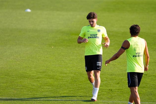 August 12, 2026, Majadahonda, Madrid, Spain: Julian Alvarez during the training day of Atletico de Madrid at Ciudad Deportiva Wanda Atletico de Madrid on August 12, 2026, in Majadahonda, Madrid, Spain. Training Day Of Atletico De Madrid  - ZUMAa181 20260812_zaa_a181_005 Copyright: xDennisxAgyemanx