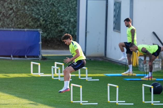 August 12, 2026, Majadahonda, Madrid, Spain: Julian Alvarez during the training day of Atletico de Madrid at Ciudad Deportiva Wanda Atletico de Madrid on August 12, 2026, in Majadahonda, Madrid, Spain. Majadahonda Spain - ZUMAa181 20260812_zaa_a181_013 Copyright: xDennisxAgyemanx