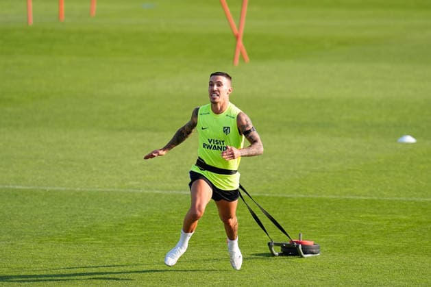 August 12, 2026, Majadahonda, Madrid, Spain: Alejandro Grimaldo during the training day of Atletico de Madrid at Ciudad Deportiva Wanda Atletico de Madrid on August 12, 2026, in Majadahonda, Madrid, Spain. Training Day Of Atletico De Madrid  - ZUMAa181 20260812_zaa_a181_015 Copyright: xDennisxAgyemanx
