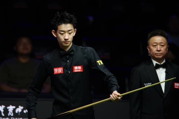 TAIYUAN, CHINA - AUGUST 12: Wu Yize of China reacts in the second round match against David Gilbert of England on day 5 of the 2026 World Snooker Tour China Open at Taiyuan Binhe Sports Center on August 12, 2026 in Taiyuan, Shanxi Province of China.  Copyright: xTaixChengzhex 111659519138