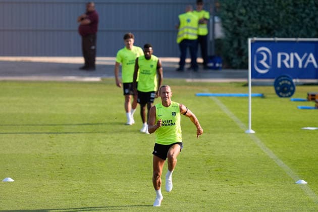 August 12, 2026, Majadahonda, Madrid, Spain: Marcos Llorente during the training day of Atletico de Madrid at Ciudad Deportiva Wanda Atletico de Madrid on August 12, 2026, in Majadahonda, Madrid, Spain. Majadahonda Spain - ZUMAa181 20260812_zaa_a181_037 Copyright: xDennisxAgyemanx