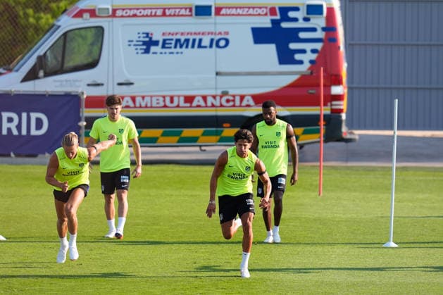 August 12, 2026, Majadahonda, Madrid, Spain: Giuliano Simeone during the training day of Atletico de Madrid at Ciudad Deportiva Wanda Atletico de Madrid on August 12, 2026, in Majadahonda, Madrid, Spain. Training Day Of Atletico De Madrid  - ZUMAa181 20260812_zaa_a181_047 Copyright: xDennisxAgyemanx