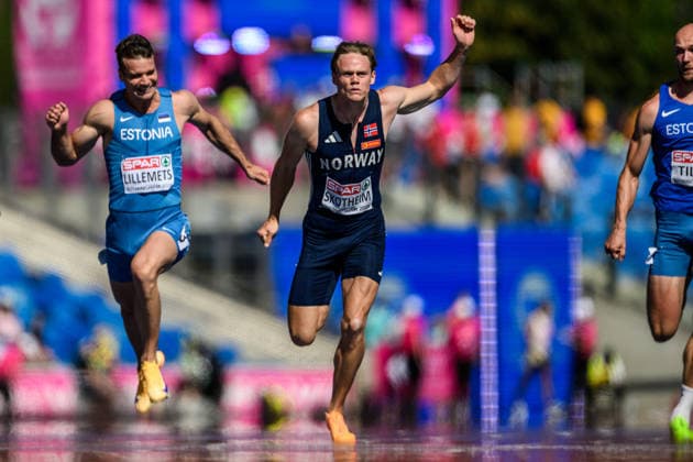 260812 Sander Aae Skotheim of Norway competes in men s decathlon 100 meter during day 3 of the 2026 European Athletics Championships on August 12, 2026 in Birmingham. Photo: Maxim Thore BILDBYRAN kod MT MT1066 friidrott athletics friidrett friidrotts-em em friidretts-em 2026 european athletics championships 3 bbeng norge norway decathon tikamp tiokamp *** August 12, 2026: Sander Aae Skotheim of Norway competes in the men’s decathlon 100-meter race during Day 3 of the 2026 European Athletics Championships on August 12, 2026 in Birmingham. Photo by Maxim Thore. BILDBYRAN code MT MT1066 track and field athletics friidrett friidrotts em em friidretts em 2026 European Athletics Championships 3 BBENG Norway decathlon tikamp tiokamp  Copyright: MAXIMxTHORE BB260812MT007