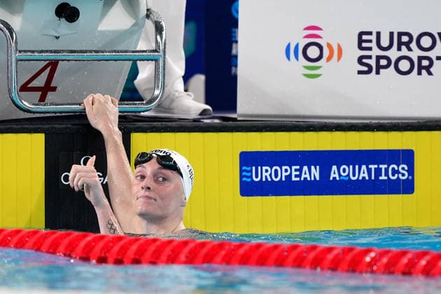 2026-08-12 2026 European Aquatics Championships PARIS, FRANCE - AUGUST 12: Marrit Steenbergen of the Netherlands during 2026 European Aquatics Championships on August 12, 2026 in Paris, France. (Photo by Nikola Krstic BSR Agency) Paris France Content not available for redistribution in The Netherlands directly or indirectly through any third parties. Copyright: xBSRxAgencyx