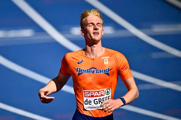 European Athletics Championships Birmingham 2026 - day 3 BIRMINGHAM, ENGLAND - AUGUST 12 : De Greef Jip (NED) in action during the 100m Decathlon on day 3 of the Birmingham 2026 European Athletics Championships on August 12, 2026 in Birmingham, England, 12 08 2026 Birmingham ENGLAND  Copyright: xTomasxSiskx
