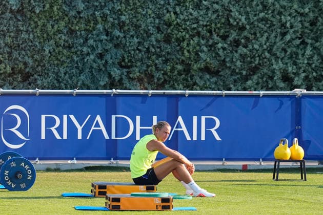 August 12, 2026, Majadahonda, Madrid, Spain: Marcos Llorente during the training day of Atletico de Madrid at Ciudad Deportiva Wanda Atletico de Madrid on August 12, 2026, in Majadahonda, Madrid, Spain. Training Day Of Atletico De Madrid  - ZUMAa181 20260812_zaa_a181_085 Copyright: xDennisxAgyemanx