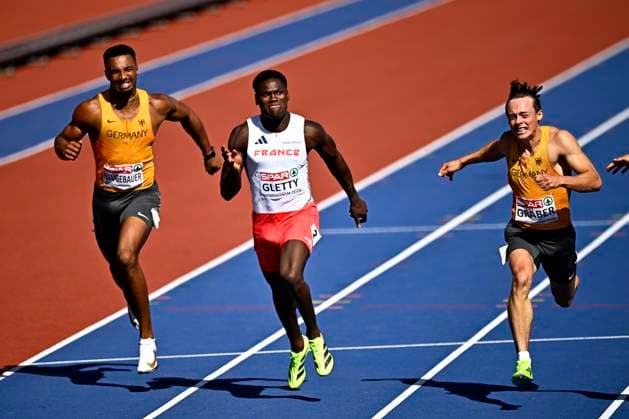 European Athletics Championships Birmingham 2026 - day 3 BIRMINGHAM, ENGLAND - AUGUST 12 : Gletty Makenson (FRA) in action during the 100m Decathlon on day 3 of the Birmingham 2026 European Athletics Championships on August 12, 2026 in Birmingham, England, 12 08 2026 Birmingham ENGLAND  Copyright: xTomasxSiskx