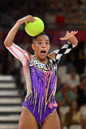 IPA87414606 - Luana GOMEZ (ANG) performing her ball routine at the 42nd Rhythmic gymnastics, Rhythmische Sportgymnastik, RSG World Championships in Frankfurt am Main, Germany, on August 12, 2026  Copyright: xFilippoxTomasi IPAxSportx xx 87414606