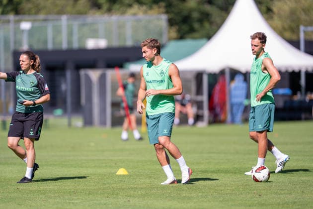 12.08.2026, GER Deutschland, Fussball, Saison 2026 2027, Trainingslager Werder Bremen, Tag 3. des Trainingslagers von SV Werder Bremen in Harsewinkel-Marienfeld, 2. Trainingseinheit des Tages Chuki (SV Werder Bremen, 20) Harsewinkel-Marienfeld Hotel-Residence Klosterpforte Nordrhein-Westfalen (NRW) Deutschland *** August 12, 2026, GER Germany, Soccer, 2026–2027 Season, Werder Bremen Training Camp, Day 3 of SV Werder Bremen’s training camp in Harsewinkel Marienfeld, 2nd training session of the day: Chuki, SV Werder Bremen, 20 Harsewinkel Marienfeld, Hotel Residence Klosterpforte, North Rhine-Westphalia (NRW), Germany Copyright: xnordphotoxGmbHx xChristianxSchulzex