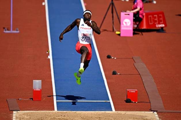 European Athletics Championships Birmingham 2026 - day 3 BIRMINGHAM, ENGLAND - AUGUST 12 : Gletty Makenson (FRA) in action during the Long Jump Decathlon on day 3 of the Birmingham 2026 European Athletics Championships on August 12, 2026 in Birmingham, England, 12 08 2026 Birmingham ENGLAND  Copyright: xTomasxSiskx