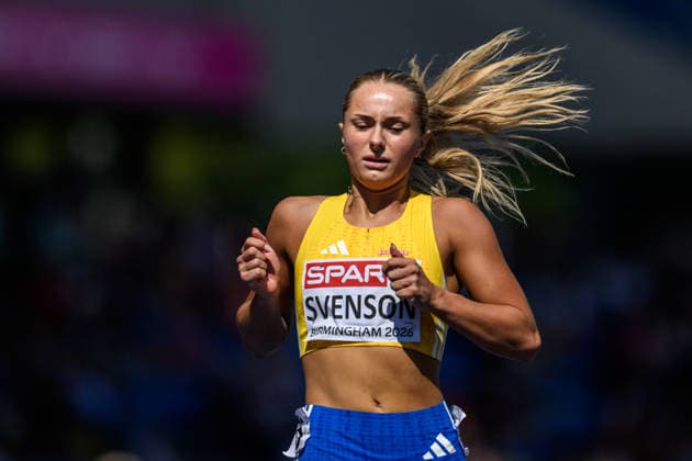 260812 Wilma Svenson of Sweden competes in women™s 200 meter qualification during day 3 of the 2026 European Athletics Championships on August 12, 2026 in Birmingham. Photo: Maxim Thore BILDBYRAN kod MT MT1066 friidrott athletics friidrett friidrotts-em em friidretts-em 2026 european athletics championships 3 bbeng sweden sverige dam damer women *** August 12, 2026: Wilma Svenson of Sweden competes in the women’s 200-meter qualifying round on Day 3 of the 2026 European Athletics Championships on August 12, 2026 in Birmingham. Photo by Maxim Thore. BILDBYRAN code MT MT1066 track and field athletics friidrett friidrotts em em friidretts em 2026 European Athletics Championships 3 BBENG Sweden sverige women dam damer  Copyright: MAXIMxTHORE BB260812MT047