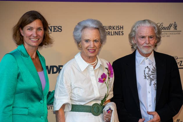 Benedikte von Daenemark mit ALRV-Praesidentin Stefanie Peters und Lambertz-Inhaber Dr. Hermann Bühlbecker Media Night während der FEI World Championships Aachen 2026, 11.08.2026 FEI World Championships Aachen 2026, Media Night, 11.08.2026 Aachen *** Benedikte of Denmark with ALRV President Stefanie Peters and Lambertz owner Dr. Hermann Bühlbecker at Media Night during the FEI World Championships Aachen 2026, August 11, 2026 FEI World Championships Aachen 2026, Media Night, August 11, 2026, Aachen Copyright: xEibner-Pressefoto J.xDerondeaux EP_JDU