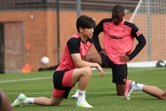 Daisuke Yokota and Olwethu Makhanya training ahead of tomorrow s Europa League qualifying match against Jagiellonia Bialystok. Rangers Training - The Rangers Training Centre, Glasgow, Lanarkshire, Scotland, UK - 12 Aug 2026Glasgow The Rangers Training Centre Lanarkshire United Kingdom  Copyright: xO Rourke RangersxFC Shutterstockx 17066919aq