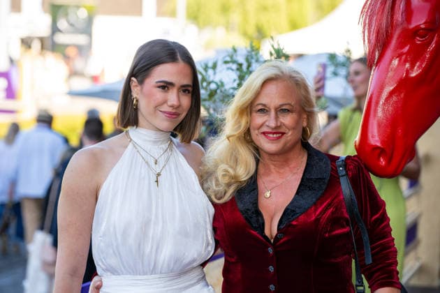 Angelica Camm-Daum mit Nichte Media Night während der FEI World Championships Aachen 2026, 11.08.2026 FEI World Championships Aachen 2026, Media Night, 11.08.2026 Aachen *** Angelica Camm Daum with her niece at Media Night during the 2026 FEI World Championships in Aachen, August 11, 2026; 2026 FEI World Championships in Aachen, Media Night, August 11, 2026; Aachen Copyright: xEibner-Pressefoto J.xDerondeaux EP_JDU