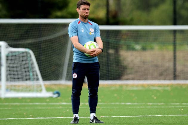 Shelbourne Squad Training & press conference, PK, Pressekonferenz AUL Complex, Dublin 12 8 2026 Manager John Russell John Russell 12 8 2026  Copyright: xx RB1_0379