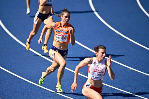 European Athletics Championships Birmingham 2026 - day 3 BIRMINGHAM, ENGLAND - AUGUST 12 : Van Der Schoot Myrte (NED) in action during the 400m Women Round 1 Heat 3 on day 3 of the Birmingham 2026 European Athletics Championships on August 12, 2026 in Birmingham, England, 12 08 2026 Birmingham ENGLAND  Copyright: xTomasxSiskx