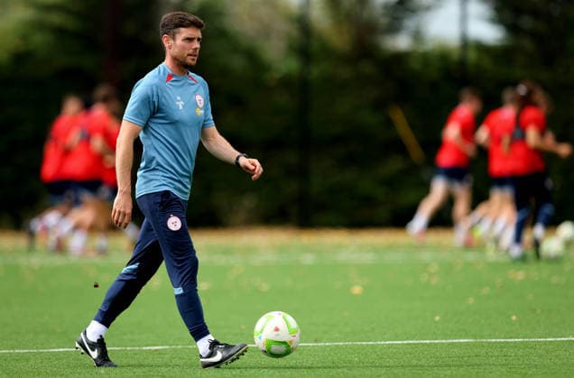 Shelbourne Squad Training & press conference, PK, Pressekonferenz AUL Complex, Dublin 12 8 2026 Manager John Russell John Russell 12 8 2026  Copyright: xx RB1_9015