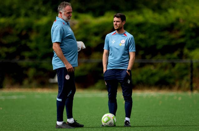 Shelbourne Squad Training & press conference, PK, Pressekonferenz AUL Complex, Dublin 12 8 2026 Manager John Russell John Russell 12 8 2026  Copyright: xx RB1_9301