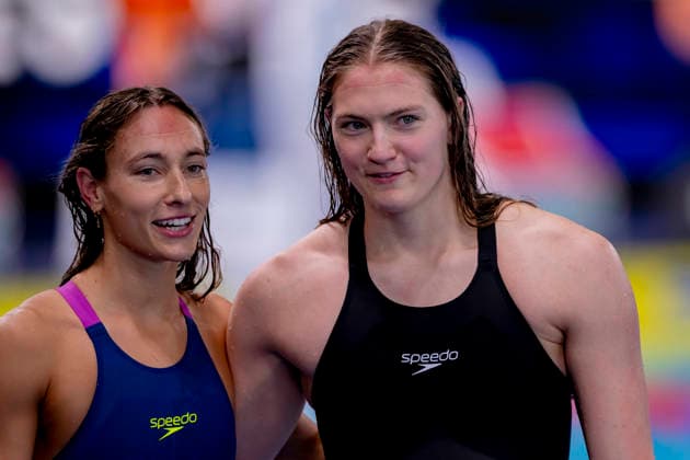 France, Paris, Centre Aquatique Olympique Metropole du Grand Paris, 12.08.2026, European Aquatics Championships, Day 13 - Morning Session, Nina Holt, SC Magdeburg and Nicole Maier, SC Wiesbaden 1911, Germany, Photo by Eibner Pressefoto Tino Henschel European Aquatics Championships, Day 13 - Morning Session Paris *** France, Paris, Centre Aquatique Olympique Metropole du Grand Paris, August 12, 2026, European Aquatics Championships, Day 13 Morning Session, Nina Holt, SC Magdeburg, and Nicole Maier, SC Wiesbaden 1911, Germany; Photo by Eibner Pressefoto Tino Henschel; European Aquatics Championships, Day 13 Morning Session, Paris Copyright: xEibnerxPressefotox