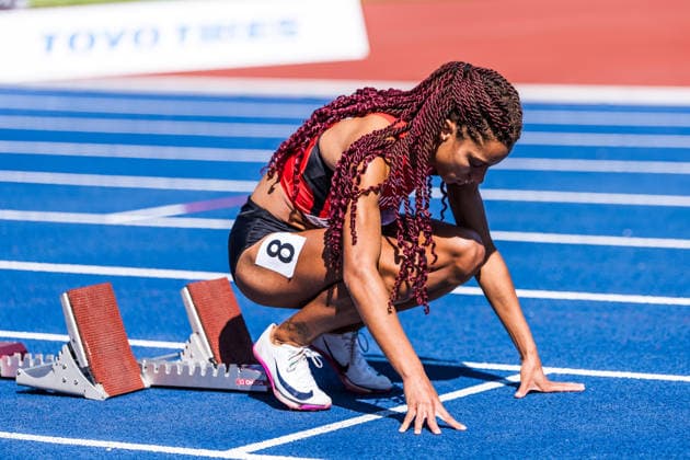 European Athletics Championships; Birmingham, 12.08.2026 BIRMINGHAM, UNITED KINGDOM - AUGUST 12: Melanie Roland (Switzerland) prepares for the first round of the womens 400 m on August 12, 2026 in Birmingham, United Kingdom. *** European Athletics Championships, Birmingham, August 12, 2026 BIRMINGHAM, UNITED KINGDOM AUGUST 12 Melanie Roland of Switzerland prepares for the first round of the women s 400-meter race on August 12, 2026, in Birmingham, United Kingdom Copyright: xBEAUTIFULxSPORTS UlfxSchillerx