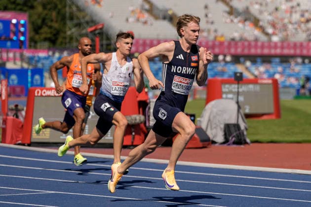 EM i friidrett utendors 2026 - Dag 3 Birmingham, England 20260812. Tobias Gronstad i ovelsen 800 meter menn semifinale under EM i friidrett 2026 pa Alexander Stadium i Birmingham onsdag. Foto: Beate Oma Dahle NTB Birmingham England EDITORIAL USE ONLY. RESTRICTED USE FOR BETTING COMPANIES Ref:_SPOCGWbviVZc24.jpg *** 2026 European Outdoor Athletics Championships, Day 3, Birmingham, England, August 12, 2026: Tobias Gronstad in the men’s 800-meter semifinal at the 2026 European Athletics Championships at Alexander Stadium in Birmingham on Wednesday. Photo: Beate Oma Dahle, NTB, Birmingham, England. EDITORIAL USE ONLY. RESTRICTED USE FOR BETTING COMPANIES.  Copyright: xBeatexOmaxDahlex xNTBx