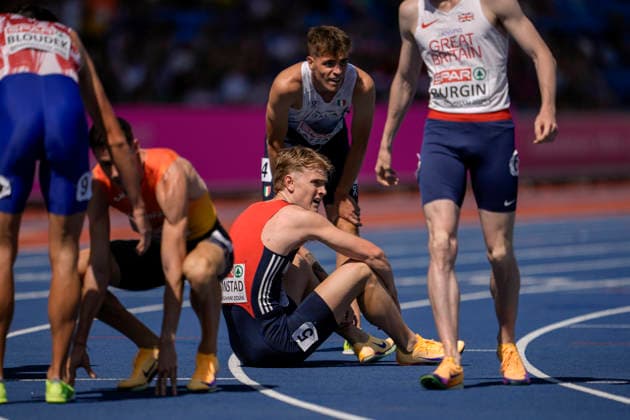 European Athletics Outdoor Championships 2026 - Day 3 Birmingham, England 20260812. Tobias Gronstad in the men s 800 meters semi-final at the European Athletics Championships 2026 at Alexander Stadium in Birmingham on Wednesday. Photo: Beate Oma Dahle NTB Birmingham England EDITORIAL USE ONLY. RESTRICTED USE FOR BETTING COMPANIES Ref:_SPOGhxbylRtHi0.jpg *** 2026 European Athletics Outdoor Championships, Day 3, Birmingham, England, August 12, 2026: Tobias Gronstad in the men’s 800-meter semifinal at the 2026 European Athletics Championships at Alexander Stadium in Birmingham on Wednesday. Photo: Beate Oma Dahle, NTB, Birmingham, England. EDITORIAL USE ONLY. RESTRICTED USE FOR BETTING COMPANIES.  Copyright: xBeatexOmaxDahlex xNTBx