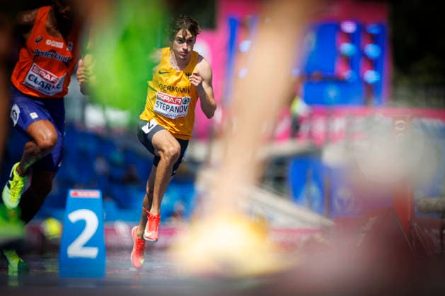 BIRMINGHAM, GREAT BRITAIN - AUGUST 12, 2026: Alexander STEPANOV (GER Germany) competing in the 800m semis during the European Athletics Championships at Alexander Stadium on August 12, 2026 in Birmingham, Great Britain. Great Britain Copyright: xAxelxKohringx