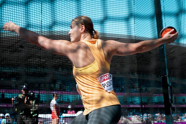 Kristin Pudenz (OSC Potsdam, Diskuswurf Frauen), GBR, Leichtathletik, Athletics, European Athletics Championships 2026, Leichtathletik Europameisterschaft 2026, Birmingham 2026, 09.08.2026, GBR, Leichtathletik, Athletics, European Athletics Championships 2026, Leichtathletik Europameisterschaft 2026, Birmingham 2026, 09.08.2026 Birmingham *** Kristin Pudenz, OSC Potsdam, Women s Discus Throw, GBR, Track and Field, Athletics, 2026 European Athletics Championships, 2026 European Track and Field Championships, Birmingham 2026, August 9, 2026, GBR, Track and Field, Athletics, 2026 European Athletics Championships, 2026 European Track and Field Championships, Birmingham 2026, August 9, 2026, Birmingham Copyright: xStefanxMayerx EP_SMR
