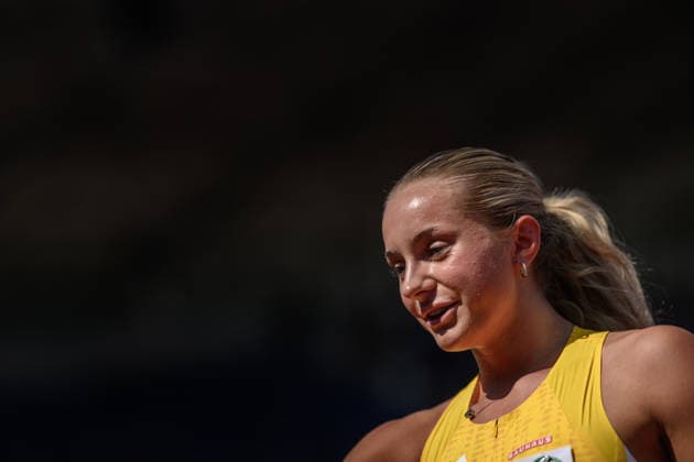 260812 Wilma Svenson of Sweden competes in women™s 200 meter qualification during day 3 of the 2026 European Athletics Championships on August 12, 2026 in Birmingham. Photo: Maxim Thore BILDBYRAN kod MT MT1066 friidrott athletics friidrett friidrotts-em em friidretts-em 2026 european athletics championships 3 bbeng sweden sverige dam damer women *** August 12, 2026: Wilma Svenson of Sweden competes in the women’s 200-meter qualifying round on Day 3 of the 2026 European Athletics Championships, 2026 in Birmingham. Photo by Maxim Thore. BILDBYRAN code MT MT1066 track and field athletics friidrett friidrotts em em friidretts em 2026 European Athletics Championships 3 BBENG Sweden sverige women dam damer  Copyright: MAXIMxTHORE BB260812MT062