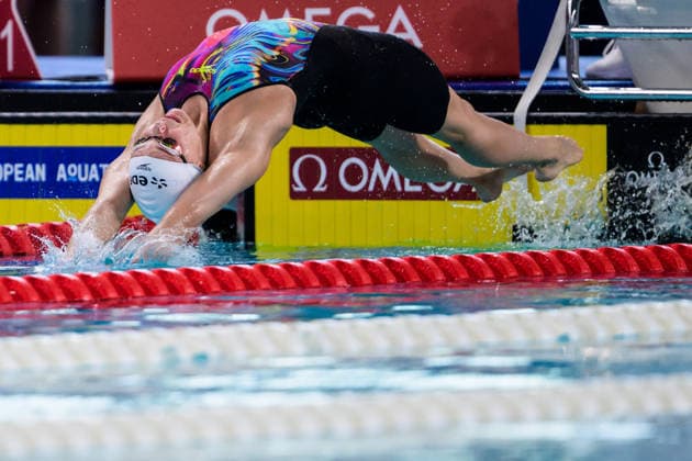 260812 Fanny Teijonsalo of Finland competes in women™s 50 meters backstroke swimming heats during day 13 of the 2026 European Aquatics Championships on August 12, 2026 in Saint-Denis. Photo: Joel Marklund BILDBYRAN kod JM JM0840 bbeng simning swimming svomming 2026 european aquatics championships em dam *** August 12, 2026: Fanny Teijonsalo of Finland competes in the women’s 50-meter backstroke heats on Day 13 of the 2026 European Aquatics Championships in Saint Denis. 2026 in Saint-Denis. Photo by Joel Marklund. BILDBYRAN code JM JM0840 bbeng swimming 2026 European Aquatics Championships women’s  Copyright: JOELxMARKLUND BB260812JM075