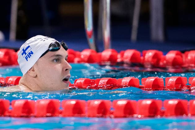 260812 Jami Ihalainen of Finland after competing in men™s 200 meters breaststroke swimming heats during day 13 of the 2026 European Aquatics Championships on August 12, 2026 in Saint-Denis. Photo: Joel Marklund BILDBYRAN kod JM JM0840 bbeng simning swimming svomming 2026 european aquatics championships em *** August 12, 2026: Jami Ihalainen of Finland after competing in the men’s 200-meter breaststroke heats on Day 13 of the 2026 European Aquatics Championships on August 12, 2026 in Saint Denis. Photo by Joel Marklund, BILDBYRAN, code JM JM0840 bbeng swimming 2026 European Aquatics Championships EM  Copyright: JOELxMARKLUND BB260812JM081