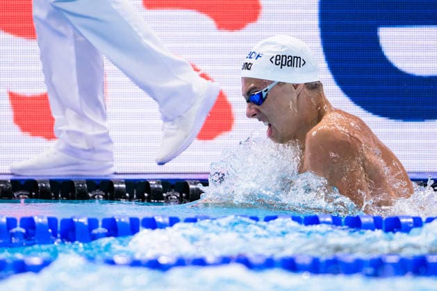 260812 Daniel Rumenov Marinov of Finland competes in men™s 200 meters breaststroke swimming heats during day 13 of the 2026 European Aquatics Championships on August 12, 2026 in Saint-Denis. Photo: Joel Marklund BILDBYRAN kod JM JM0840 bbeng simning swimming svomming 2026 european aquatics championships em *** August 12, 2026: Daniel Rumenov Marinov of Finland competes in the men’s 200-meter breaststroke heats on Day 13 of the 2026 European Aquatics Championships on August 12, 2026 in Saint Denis. Photo by Joel Marklund. BILDBYRAN code JM JM0840 bbeng swimming 2026 European Aquatics Championships EM  Copyright: JOELxMARKLUND BB260812JM082