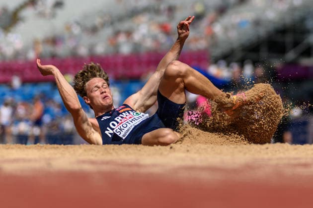260812 Sander Aae Skotheim of Norway competes in men s decathlon long jump during day 3 of the 2026 European Athletics Championships on August 12, 2026 in Birmingham. Photo: Mathias Bergeld BILDBYRAN kod MB MT1066 friidrott athletics friidrett friidrotts-em em friidretts-em 2026 european athletics championships 3 bbeng decathon tikamp tiokamp norge norway *** August 12, 2026: Sander Aae Skotheim of Norway competes in the men’s decathlon long jump during Day 3 of the 2026 European Athletics Championships on August 12, 2026 in Birmingham. Photo by Mathias Bergeld, BILDBYRAN, code MB MT1066. track and field, athletics, friidrett, friidrotts EM, 2026 European Athletics Championships, 3 BBENG, decathlon, tikamp, tiokamp, Norway  Copyright: MATHIASxBERGELD BB260812MB048