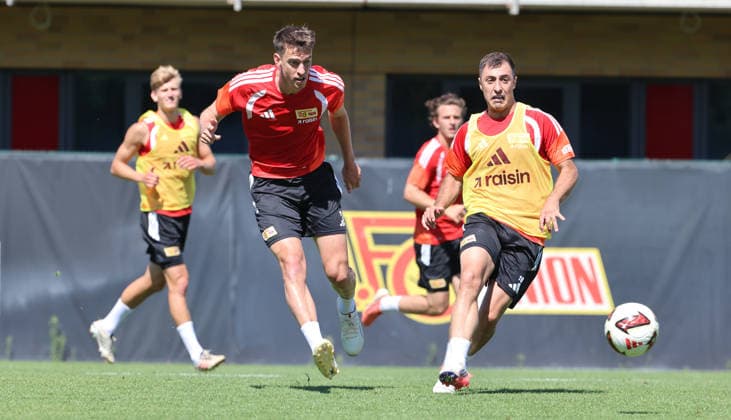 Janik Haberer, Josip Juranovic Zweikampf Spielszene Aktion Fußball Fussball Training Bundesliga Herren DFL Saison 2026 2027 12.08.2026 1.FC Union Berlin FCU DFL regulations prohibit any use of photographs as image sequences and or quasi-video. *** Janik Haberer, Josip Juranovic Tackle Game Scene Action Sports Soccer Soccer Training Bundesliga Men s DFL Season 2026–2027 December 8, 2026 1. FC Union Berlin FCU DFL regulations prohibit any use of photographs as image sequences and or quasi-video