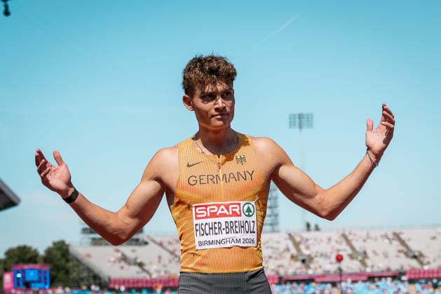 Owe Fischer-Breiholz (Koenigsteiner LV, 400m Huerden Maenner), GBR, Leichtathletik, Athletics, European Athletics Championships 2026, Leichtathletik Europameisterschaft 2026, Birmingham 2026, 09.08.2026, GBR, Leichtathletik, Athletics, European Athletics Championships 2026, Leichtathletik Europameisterschaft 2026, Birmingham 2026, 09.08.2026 Birmingham *** Owe Fischer Breiholz Koenigsteiner LV, Men s 400m Hurdles, GBR, Track and Field, Athletics, 2026 European Athletics Championships, 2026 European Track and Field Championships, Birmingham 2026, August 9, 2026, GBR, Track and Field, Athletics, 2026 European Athletics Championships, 2026 European Track and Field Championships, Birmingham 2026, August 9, 2026, Birmingham Copyright: xStefanxMayerx EP_SMR