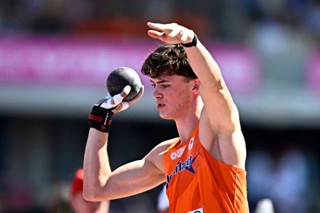 European Athletics Championships Birmingham 2026 - day 3 BIRMINGHAM, ENGLAND - AUGUST 12 : Pelkmans Luuk (NED) in action during the Shot Put Decathlon in action during the Decathlon on day 3 of the Birmingham 2026 European Athletics Championships on August 12, 2026 in Birmingham, England, 12 08 2026 Birmingham ENGLAND  Copyright: xTomasxSiskx