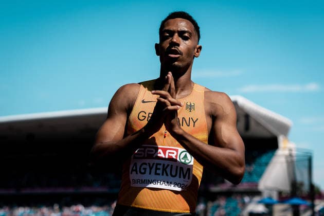 Emil Agyekum (SCC Berlin, 400m Huerden Maenner), GBR, Leichtathletik, Athletics, European Athletics Championships 2026, Leichtathletik Europameisterschaft 2026, Birmingham 2026, 09.08.2026, GBR, Leichtathletik, Athletics, European Athletics Championships 2026, Leichtathletik Europameisterschaft 2026, Birmingham 2026, 09.08.2026 Birmingham *** Emil Agyekum, SCC Berlin, Men s 400m Hurdles, GBR, Track and Field, Athletics, 2026 European Athletics Championships, 2026 European Track and Field Championships, Birmingham 2026, August 9, 2026, GBR, Track and Field, Athletics, 2026 European Athletics Championships, 2026 European Track and Field Championships, Birmingham 2026, August 9, 2026, Birmingham Copyright: xStefanxMayerx EP_SMR